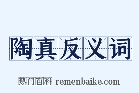 陶真反义词是什么意思的图片